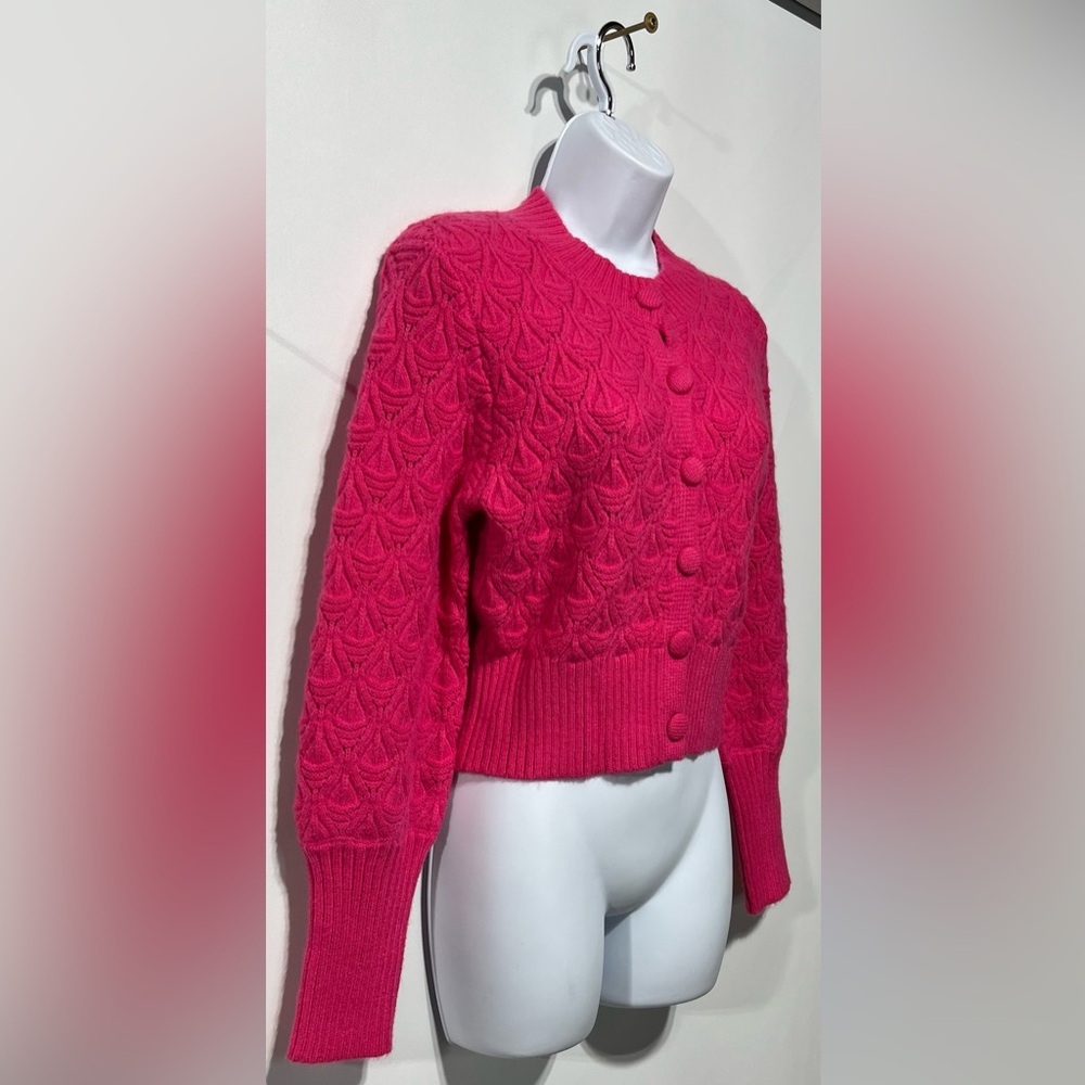 J.Roberts  Pink Super‎ Soft Textured Cardigan Size Small New with tags - Picture 3 of 5